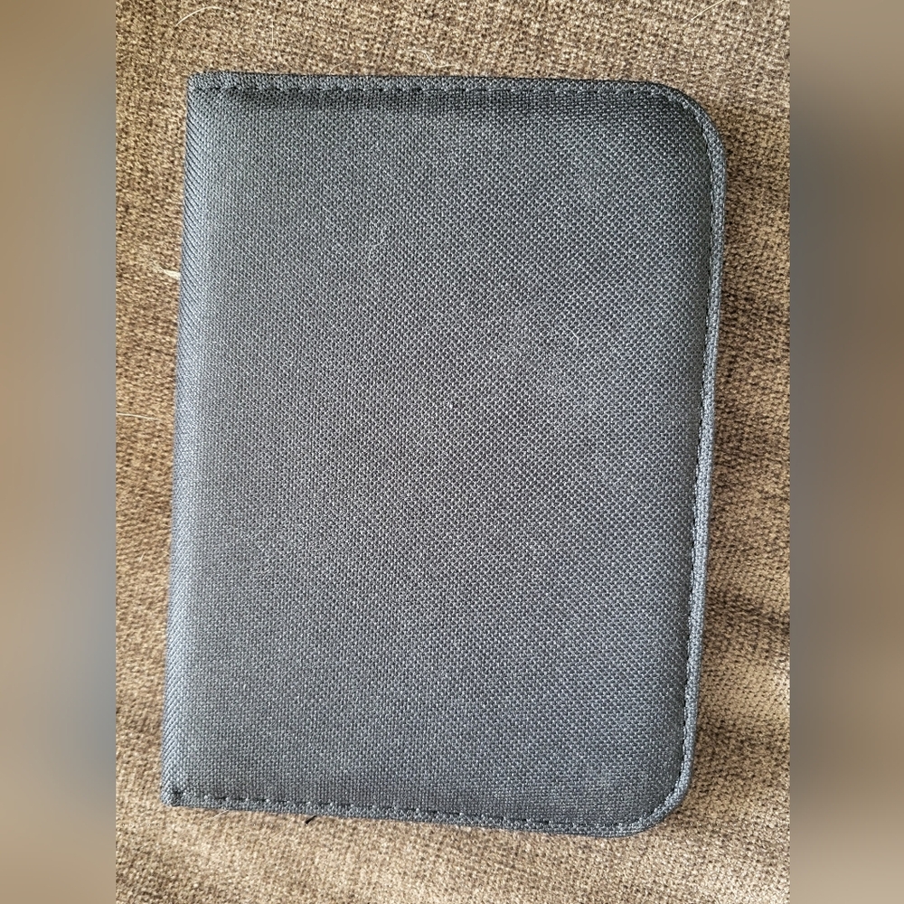 Black Canvas Passport Holder